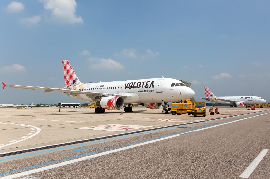 Un avión de Volotea