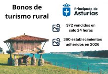 Pasión pol turismu rural: 372 bonos vendíos nel primer día