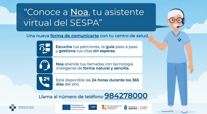Naz Noa, l’axente virtual que dexa pidir cita telefónica en primaria les 24 hores del día