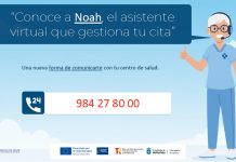 Unes 150.000 persones de la comarca d’Avilés van poder xestionar les sos cites n’atención primaria col asistente virtual Noah dende mañana